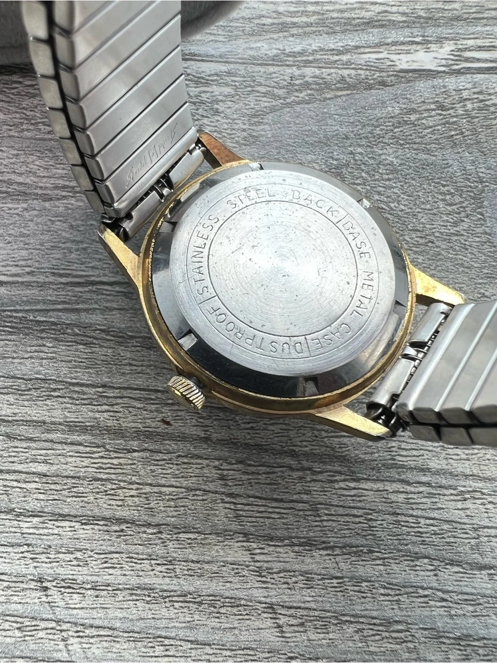 Princeton Men's Two-Tone Silver and Gold Date 17jewel mechanical watch
